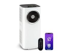 Klarstein Kraftwerk Smart 10K Climatiseur Mobile - 10,000 BTU, 29-49 m², Silencieux 50 dB, App & Alexa, Déshumidificateur 23 l/h, Ventilateur 440 m³/h, Télécommande, Kit Fenêtre Inclus, Blanc