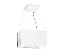 Klarstein Hotte aspirante îlot Kronleuchter L – Recyclage d'air 590 m³/h 3 vitesses – blanc
