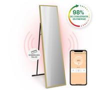 Klarstein La Palma Smart 900W 160x40cm Miroir Chauffant Infrarouge Or