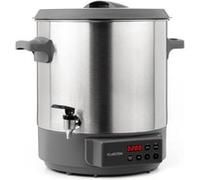 Klarstein Lady Marmalade Distributeur de boissons 27 L & stérilisateur 100°C 180 Argenté G