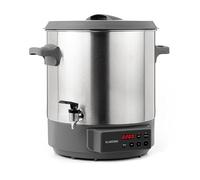 KLARSTEIN Lady Marmalade - Pasteurisateur, Distributeur pour boissons chaudes, 27 L, 1800 Watt, 30-100 °C, Minuterie, Fonction réchauffage, Protection contre la surchauffe, Acier inoxydable brossé