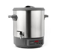 KLARSTEIN Lady Marmalade - Pasteurisateur, Distributeur pour boissons chaudes, 27 L, 1800 Watt, 30-100 °C, Minuterie, Fonction réchauffage, Protection contre la surchauffe, Acier inoxydable brossé
