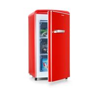 Klarstein Congélateur Laika – 60 L, thermostat 5 niveaux, 0 à -18°C, 3 grilles, rétro rouge