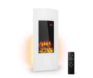 Klarstein Lamington 2000W 40cm Cheminée électrique murale Blanc