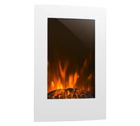 Lausanne 2000W 58cm Cheminée Électrique Murale Blanc