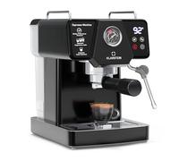 Klarstein Libeica machine à café en grains - 19 bars, 1350 W, acier inoxydable, buse vapeur, réservoir 1,8 L, panneau tactile, pour expresso & café en poudre, design élégant