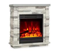 Klarstein Lienz 1800W 60cm Cheminée Électrique Gris Clair