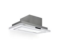 Klarstein Lumiera - Hotte aspirante, Eclairage LED, Trois niveaux de puissance, Extraction de 750 m3/h max, Panneau de commande tactile, Mode de recirculation, 70 cm de largeur, Blanc