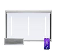 Klarstein LuxeAir Hotte Aspirante - 562 m³/h, Énergie A, Commande Tactile & WLAN, Éclairage LED 6000K, Moteur 110W, 3 Vitesses + Boost, Filtres Aluminium, Noir
