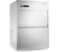 Machine à glaçons industrielle Klarstein - Rendement pro de 50kg/jour - Réservoir 13kg - Châssis en acier - Gris