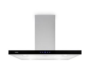 Klarstein Madonna Black Edition - Hotte aspirante, Acier brossé, Puissance max 500 m³/h, Panneau tactile, 3 niveaux de puissance, 3 filtres, Noir