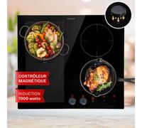 Klarstein MagniChef 60cm Plaque à Induction 5 Feux Noir