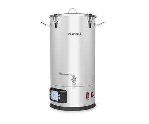 Klarstein Maischfest 3000W 30L Cuve de Brassage Argent