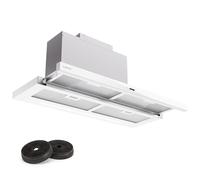 Klarstein Marina 90cm 640m³/h Hotte Télescopique Blanche B