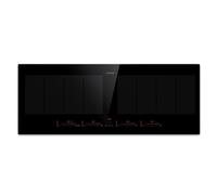 Klarstein Masterzone Slim 90cm 2 Zones Flexibles Plaque à Induction 4 Feux Noir