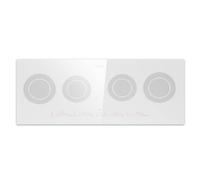 Klarstein Masterzone Slim 90cm Plaque à Induction 4 Feux Blanc