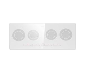 Klarstein Masterzone Slim 90cm Plaque à Induction 4 Feux Blanc