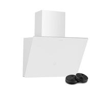 Klarstein MaxAir Hotte Aspirante - 50cm Hotte Décorative, Commande Tactile, 183-336 m³/h, A++ Énergie, Éclairage LED, Silencieuse 50 dB, Blanc, Évacuation & Recirculation