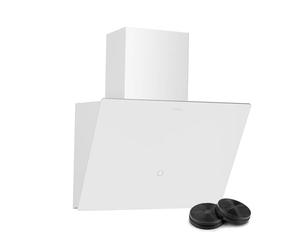 Klarstein MaxAir Hotte Aspirante - 50cm Hotte Décorative, Commande Tactile, 183-336 m³/h, A++ Énergie, Éclairage LED, Silencieuse 50 dB, Blanc, Évacuation & Recirculation