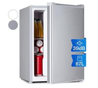 KLARSTEIN Mini Frigo de Chambre de 67L pour Boissons et Bieres, Petit Frigo Silencieux, Mini Bar Intérieur/Ext, Petit Refrigerateur Camping, Stockage de Vins, Cosmetique, Étagères Réglables, 5-14°C