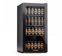 KLARSTEIN Mini Frigo de Chambre de 74L, Refrigerateur à Bière, Petit Frigo Top à Vin Portable et Silencieux, Mini Bar Intérieur/Extérieur, Affichage LCD, 5-18°C, Minibar avec Étagères Amovibles
