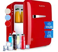 Réfrigérateur combiné Audrey 37 L 2in1 Congélateur 5 L Mini bar Mini Frigo LED Style Rétro Rouge