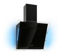Klarstein Mirage 90 Hotte aspirante murale 60cm - évacuation 550 m³/h - éclairage LED - classe A - verre noir Noir G