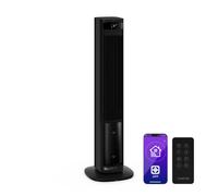 Klarstein Rafraîchisseur d'air Mistral 4L télécommande 8 niveaux mobile pour chambre 35 m² Noir