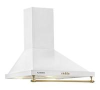 Klarstein Montblanc 60 - Hotte - hotte décorative - largeur : 60 cm - profondeur : 50 cm - extraction et recirculation (avec kit de recirculation supplémentaire) - blanc Blanc, Blanc G