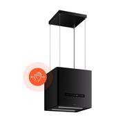 Klarstein Nexture Hotte îlot Hotte aspirante suspendue 40 cm 661 m³/h Noir