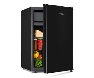 Klarstein Obsidian - réfrigérateur, volume : 72 litres, noir à l'intérieur et à l'extérieur, 7 niveaux de refroidissement, bac à légumes, niveau sonore : 42 dB, noir