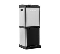 Ecosystème² Poubelle tri sélectif pédale 45L (3x 15L) - coque inox arg
