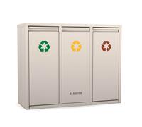 Klarstein Ordnungshüter 3 Mülleimer | 45 Liter | 3 Mülleimer | geruchssicher