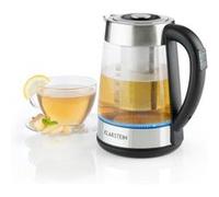 Ostfriese Bouilloire 1,7 L & passe-thé 2-en-1 2200W LED - inox & verre