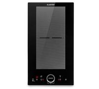 Klarstein Plaque de Cuisson Electrique à Induction, 3500W, Encastrées 2 Feux, Tables de Cuisson Encastrable, Contrôle Tactile, Rechaud pour la Cuisine