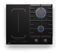 Klarstein MultiChef 60cm Plaque de cuisson mixte gaz electrique 4 Zones Noir