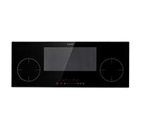 Klarstein Plaque à induction encastrable 5 feux 90 cm 7000 W vitrocéramique noir