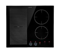 Klarstein Plaque Induction en Céramique de 7000W, Plaque de Cuisson Electrique à Induction 4 Feux, Tables de Cuisson, Bouton Magnétique, Plaques Chauffantes ThermoBoost, Sécurité Enfant, Minuterie