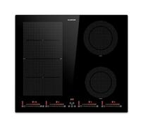 Klarstein Plaque Induction en Céramique de 7200W, Plaque de Cuisson Electrique à Induction, 4 Feux, Tables de Cuisson, Plaques chauffantes Flex Zone, Rechaud Electrique Cuisine