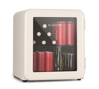Klarstein PopLife 50cm 48L Frigo à Boisson avec Porte Vitrée Crème E