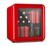 Klarstein PopLife 50cm 48L Frigo à Boisson avec Porte Vitrée Rouge E