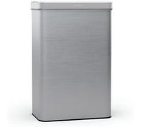 Klarstein Poubelle de cuisine 50 L en acier inoxydable capteur sans contact couvercle à fermeture douce Argent Gris