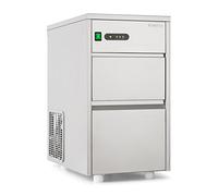 Klarstein Powericer XL Machine à glaçons Industrielle - 145 W, Réservoir de Glace de 3,5 kg, Glace sans arrière goût, 20 kg de glace/24 h, Compresseur Puissant et Silencieux, Argent