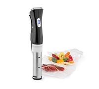 Klarstein Quickstick - Cuiseur sous-vide, Thermoplongeur de précision, Mijoteur, 1300 watts, Fonction minuterie, 3D Circulating, 0-95 °C, Écran tactile LCD, Étanche, jusqu'à 20 litres, noir