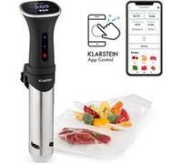 KLARSTEIN Quickstick Smart - Cooker sous vide, circulation 3D, contrôle par appli, écran tactile, températures 20-95 ° C, minuterie, 1200 W, capacité 10 à 15 L, profondeur d'immersion min 11 cm - noir