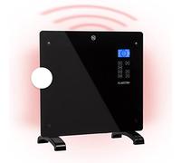 Klarstein Radiateur Electrique Mobile, Chauffage Electrique Mural 1000W à Faible Consommation d'Energie pour Maison, Salle de Bain, Convecteur, Radiateurs Electriques Silencieux, Thermostat