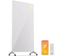 Klarstein Radiateur infrarouge Smart IP24 Chauffage électrique Salle de Bain WiFi & App 1200W Blanc Blanc
