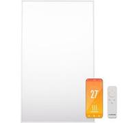 Klarstein Radiateur mural Wonderwall Smart 600W IP24 WiFi Thermostat Détection fenêtre ouverte Blanc