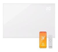 Klarstein Radiateur Smart - Contrôle APP, 980W, Chauffage électrique, 0 - 37 °C , Faible consommation, Blanc Blanc G