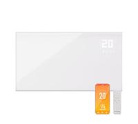 Klarstein Radiateurs Chauffage Radiant Electrique IP24, Chauffage Salle de Bain Infrarouge Intelligent WiFi et App, Radiateur Electrique Mural 480W, Heater avec Détection Fenêtre Ouverte, Thermostat